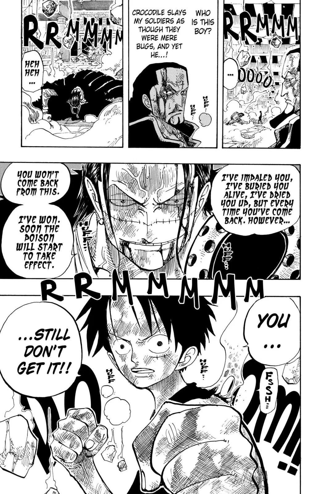 monkey.d luffy fight scene chapter 205