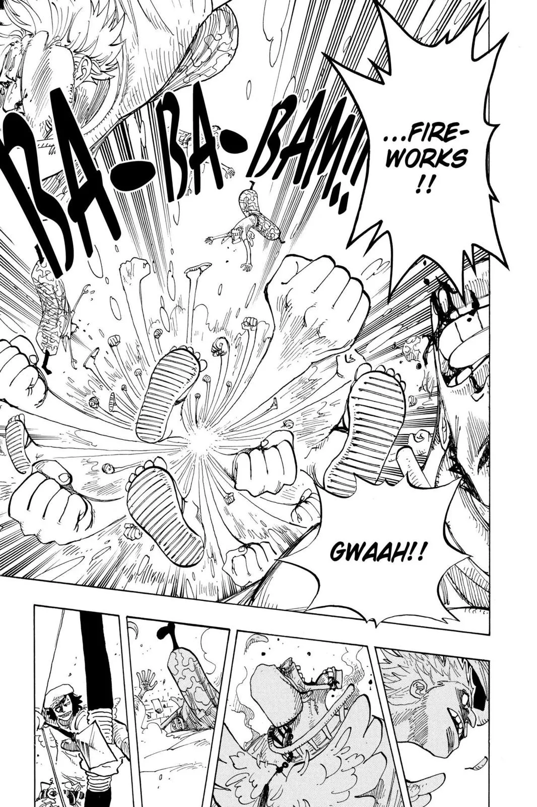 monkey.d luffy fight scene chapter 242