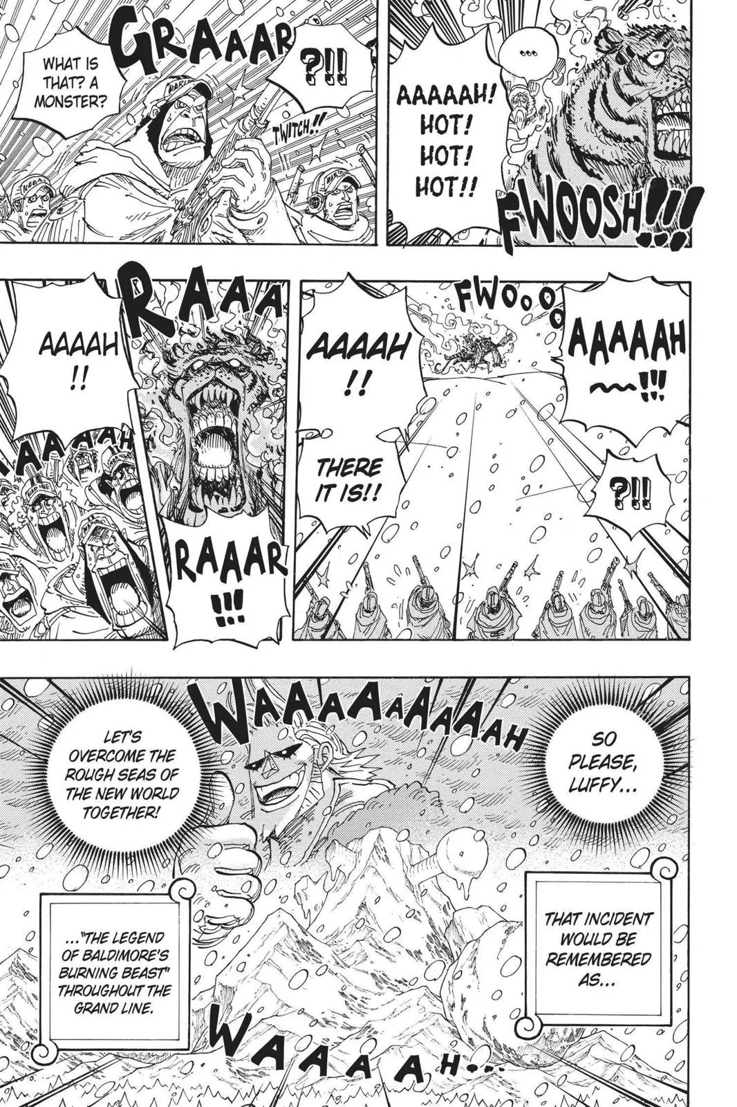 monkey.d luffy fight scene chapter 596